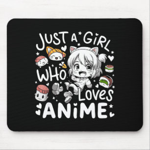Alfombrilla De Ratón Anime para chicas adolescentes Solo una chica que