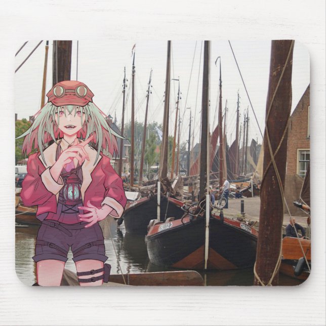 Alfombrilla De Ratón Anime, V Tuber, VTuber, Harbor (Frente)