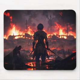 Alfombrilla De Ratón Anime Warrior Mouse Pad