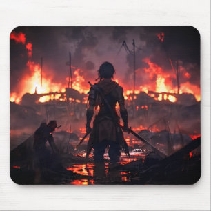 Alfombrilla De Ratón Anime Warrior Mouse Pad