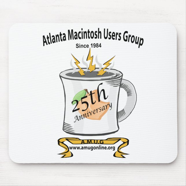 Alfombrilla De Ratón Aniversario MousePad de AMUG 25to (Frente)