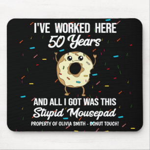 Alfombrilla De Ratón Aniversario número 50 en el trabajo Cincuenta años