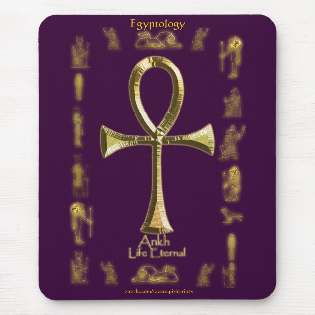 Alfombrilla De Ratón Ankh Mousepad, el antiguo egipcio (Frente)