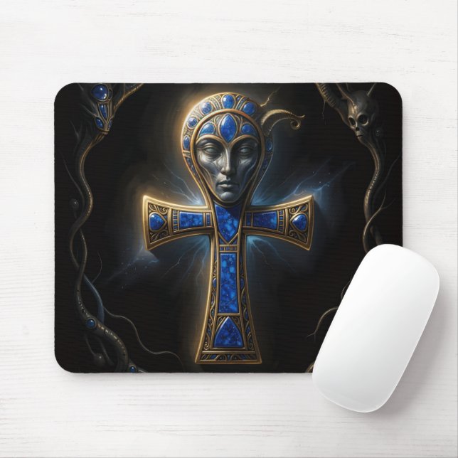 Alfombrilla De Ratón Ankh Symbol Bedeutung – Schlüssel des Lebens´3 (Con ratón)