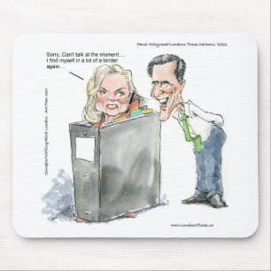 Alfombrilla De Ratón Ann Romney en un archivador Regalos divertidos cam