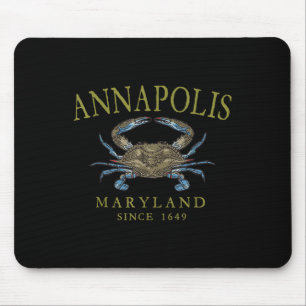 Alfombrilla De Ratón Annapolis Maryland Cangrejo Azul Desde 1649 Oli Ar