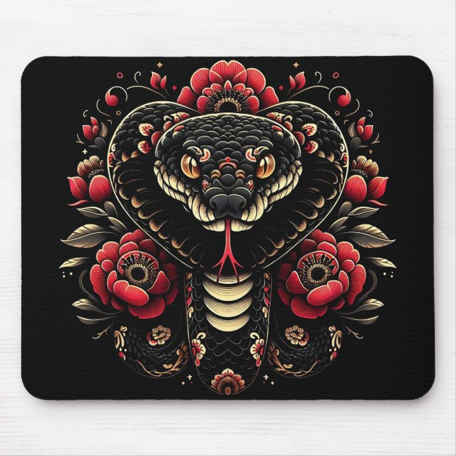 Alfombrilla De Ratón Año de la serpiente 2025: Sabiduría, transformació (Frente)