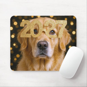 Alfombrilla De Ratón Año Nuevo 2027 Golden Retriever