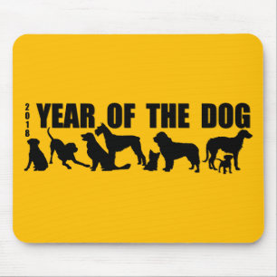 Alfombrilla De Ratón Año Nuevo Chino del Perro Y Mousepad 2018