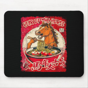 Alfombrilla De Ratón Año Nuevo Chino Zodiacal Del Caballo 2026 Ramen Fu