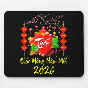 Alfombrilla De Ratón Año Nuevo Lunar Vietnamita 2026 Tet Viet Chuc Mung