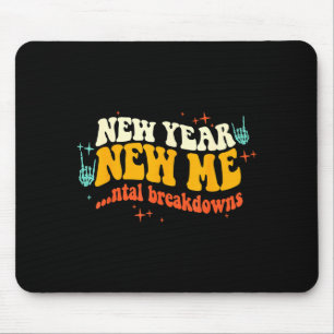 Alfombrilla De Ratón Año Nuevo Nueva Yo...ntal Desgloses Divertido Año