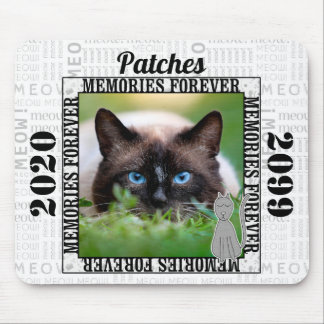 Alfombrilla De Ratón Años y nombre conmemorativo del Mascota del gato