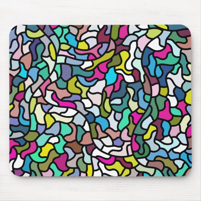 Alfombrilla De Ratón Antecedentes de mosaico abstracto (Frente)
