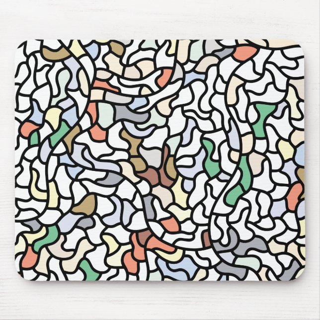 Alfombrilla De Ratón Antecedentes de mosaico abstracto (Frente)