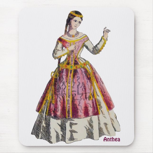 Alfombrilla De Ratón ANTHEA ~ Dama Española Personalizada de Rank (Frente)
