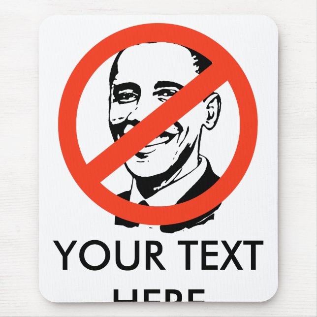 ALFOMBRILLA DE RATÓN ANTI-BARACK OBAMA: ANTI-OBAMA (Frente)