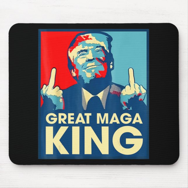 Alfombrilla De Ratón Anti Biden The Great Maga King Fun Trump Ultra Mag (Frente)