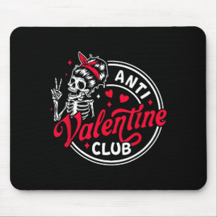 Alfombrilla De Ratón Anti día de San Valentín esqueleto corazón diverti