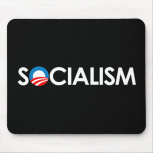 Alfombrilla De Ratón Anti-Obama - blanco del socialismo
