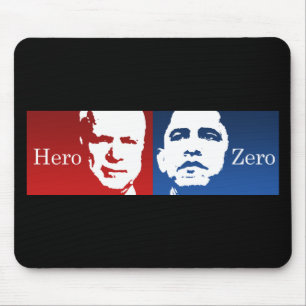 Alfombrilla De Ratón Anti-Obama - héroe contra cero