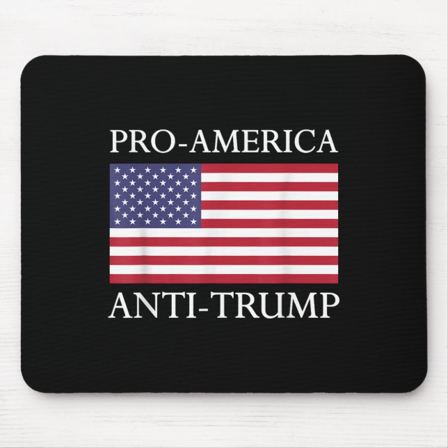 Alfombrilla De Ratón Anti-trump pro-estadounidense - Bandera norteameri (Frente)