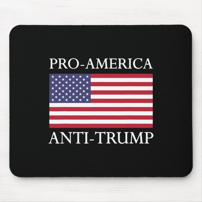 Alfombrilla De Ratón Anti-trump pro-estadounidense - Bandera norteameri (Frente)