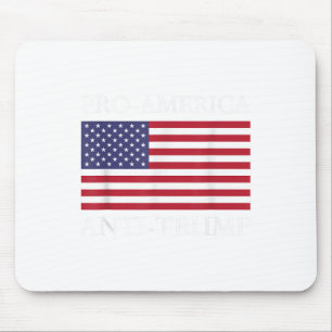 Alfombrilla De Ratón Anti-trump pro-estadounidense - Bandera norteameri