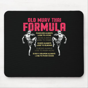 Alfombrilla De Ratón Antigua Fórmula de Muay Thai Kickboxing Boxeador T