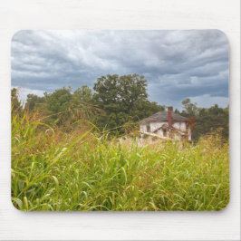 Alfombrilla De Ratón Antigua fotografía de la casa abandonada
