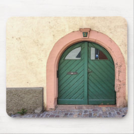 Alfombrilla De Ratón Antigua puerta de arco verde