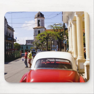 Alfombrilla De Ratón Antiguo automóvil clásico americano en Guanabacoa
