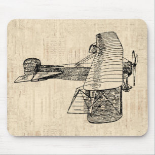 Alfombrilla De Ratón Antiguo avión de moda