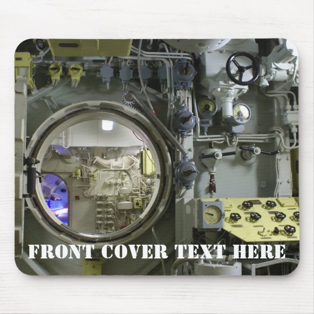Alfombrilla De Ratón antiguo submarino retro (Frente)
