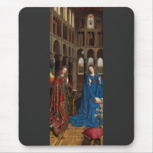 Alfombrilla De Ratón Anunciación de Van Eyck Premium Luz de Catedral
