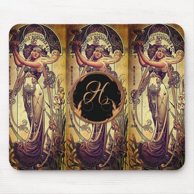 Alfombrilla De Ratón Anuncio de Art Nouveau de Hingre (Frente)
