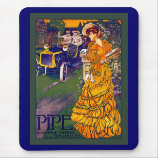 Alfombrilla De Ratón Anuncio de Autobús de Art Nouveau de Bélgica