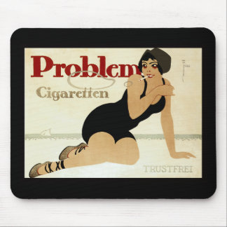 Alfombrilla De Ratón Anuncio de cigarrillo problemático