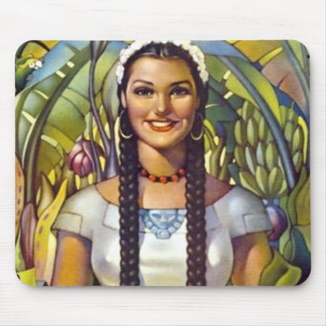 Alfombrilla De Ratón Anuncio de turismo de viajes en México (Frente)