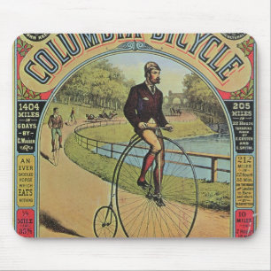 Alfombrilla De Ratón Anuncio para la bicicleta de Columbia