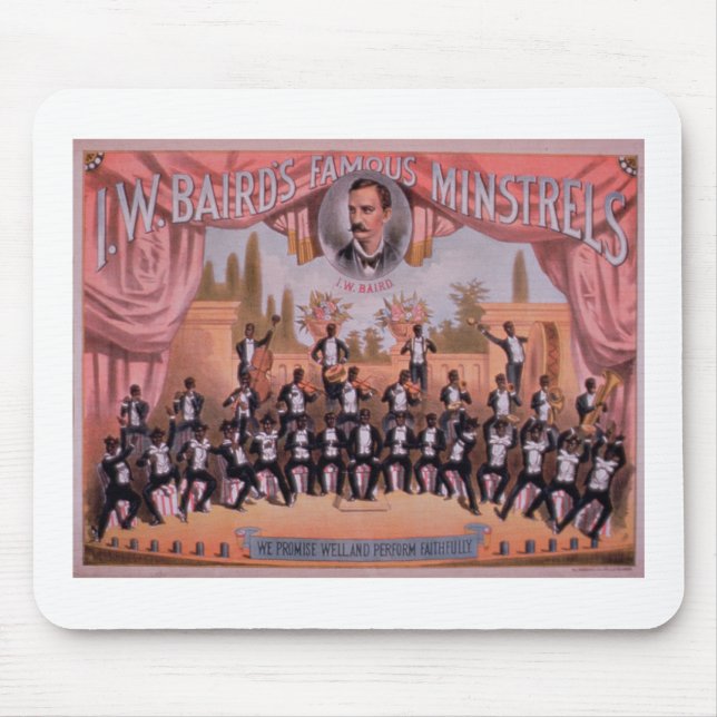 Alfombrilla De Ratón Anuncio para 'los trovadores Famous de I.W. (Frente)