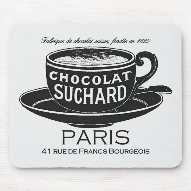 Alfombrilla De Ratón Anuncio vintage de chocolate suchard (Frente)
