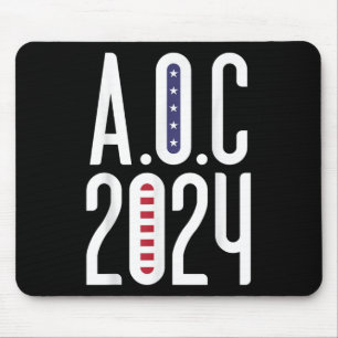 Alfombrilla De Ratón Aoc 2024 - Alexandria Ocasio-cortez Bandera Americ