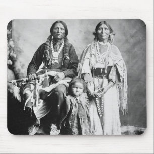 Alfombrilla De Ratón Apache principal Antonio Maria con su familia,