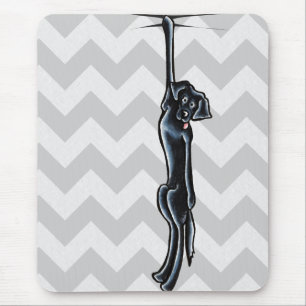 Alfombrilla De Ratón Apagado-Correo negro ceñido Art™ del laboratori