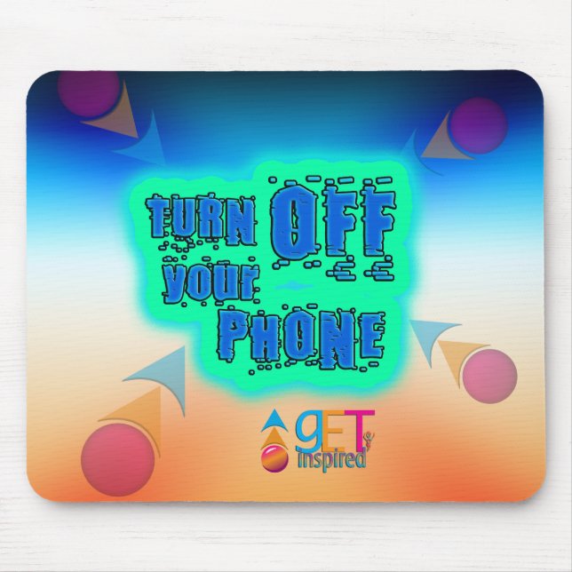 Alfombrilla De Ratón Apagar tu teléfono (Frente)