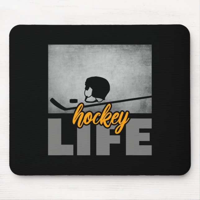 Alfombrilla De Ratón Aparato de hockey - Jugador de hockey de hockey de (Frente)
