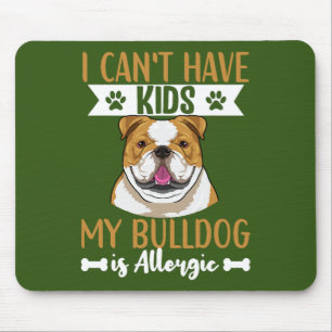 Alfombrilla De Ratón Aparato De Perro De Bulldog Inglés Para Hombres Y 