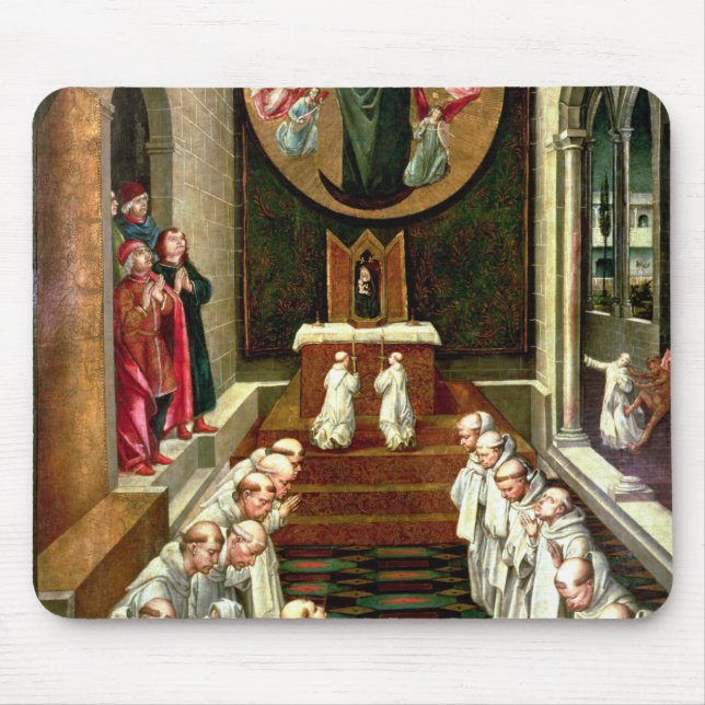 Alfombrilla De Ratón Aparición de la Virgen a una comunidad (Frente)