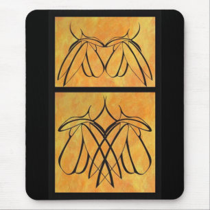 Alfombrilla De Ratón Aparte y juntos Tattoo de pareja femenina